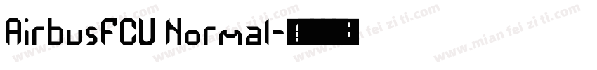 AirbusFCU Normal字体转换